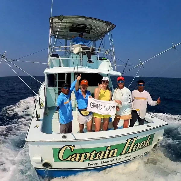 Anglers in open sea
