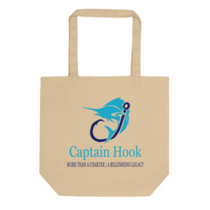 Captain Hook Fishing Organic Eco-Friendly Tote Bag
