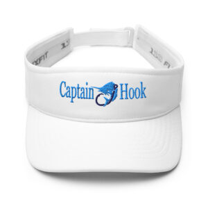 Captain Hook Fishing Performance Sport Visor – White Edition